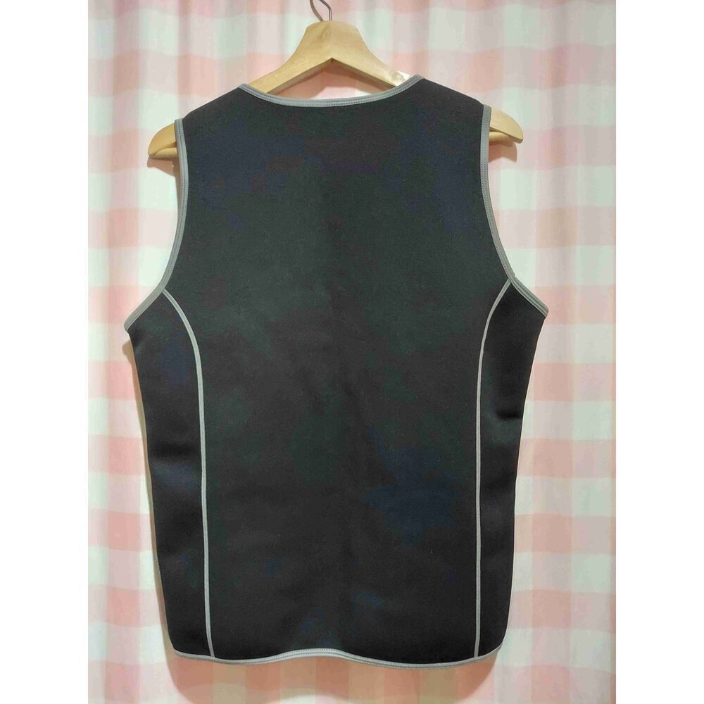 SAUNAFX Black Sleeveless Full Zip Neoprene Slimming Sauna Vest XXL - Picture 4 of 6